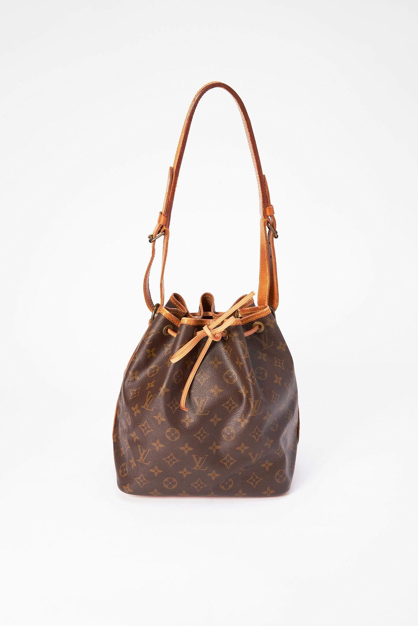 Louis Vuitton Monogram Petit Noe Drawstring Bucket Hobo Bag