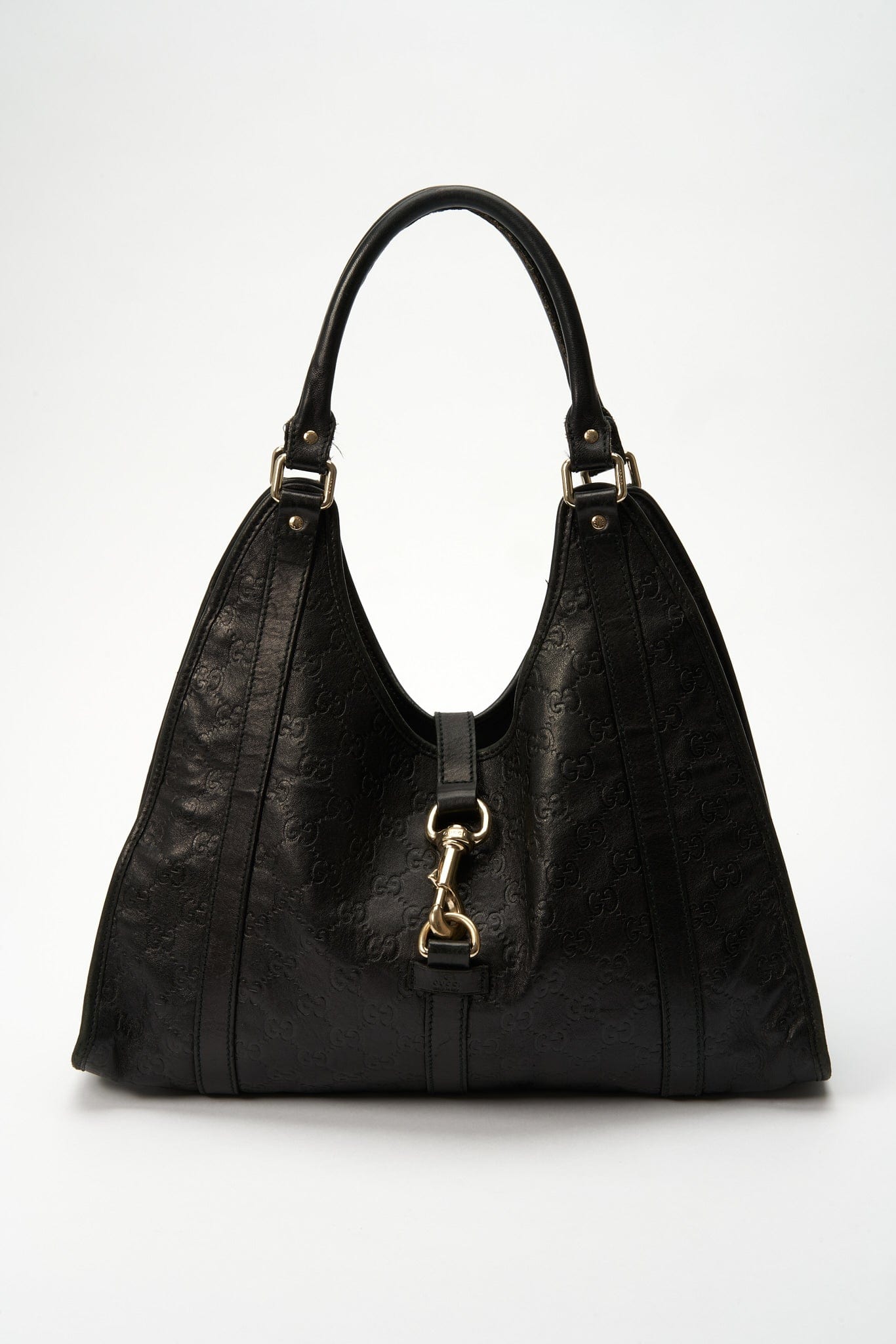 Stunning Vintage Gucci Box Bag - Black Leather – The Hosta