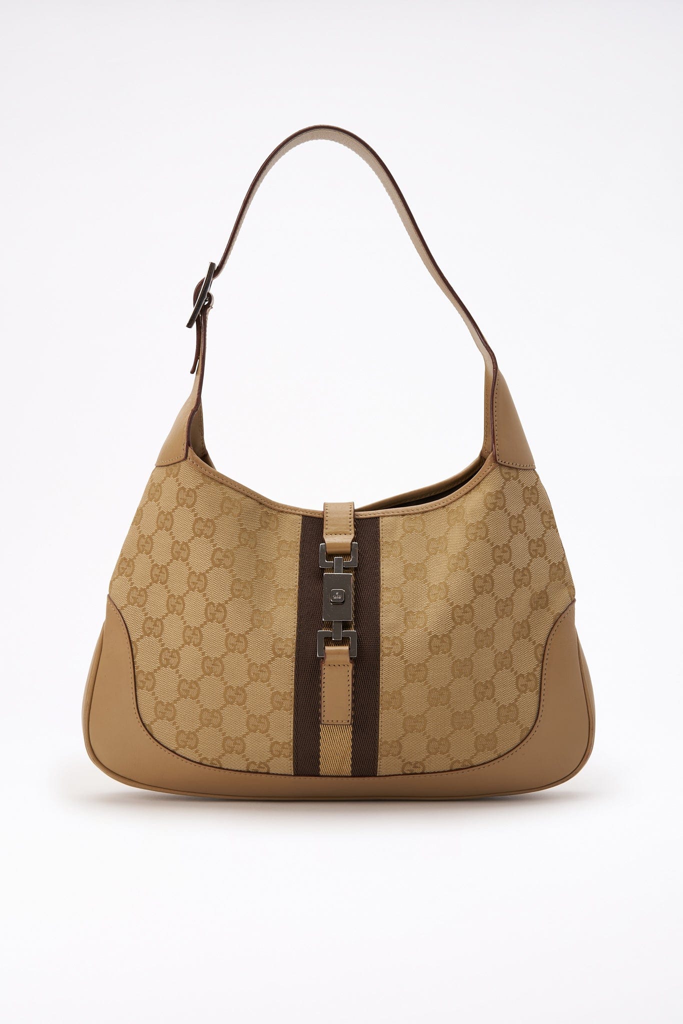 Org. GUCCI Jackie vintage Schultertasche in outlets GG Monogram in beige