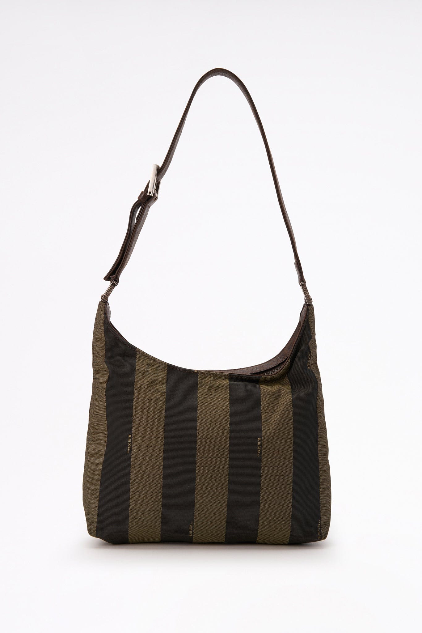 FENDI Striped online Canvas/Leather wallet/Shoulder Bag