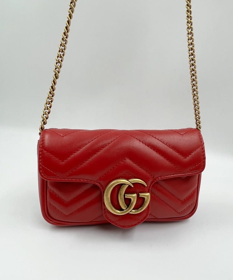GG Marmont super mini gift box in red velvet