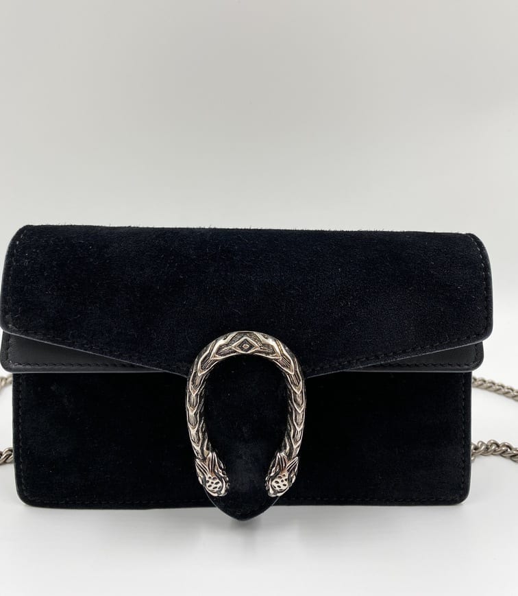 Gucci dionysus bag deals black suede