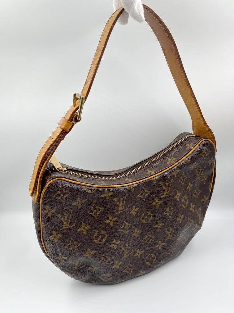 Authenticated Used Louis Vuitton LOUIS VUITTON Croissant GM Monogram Shoulder  Bag Brown Ladies 