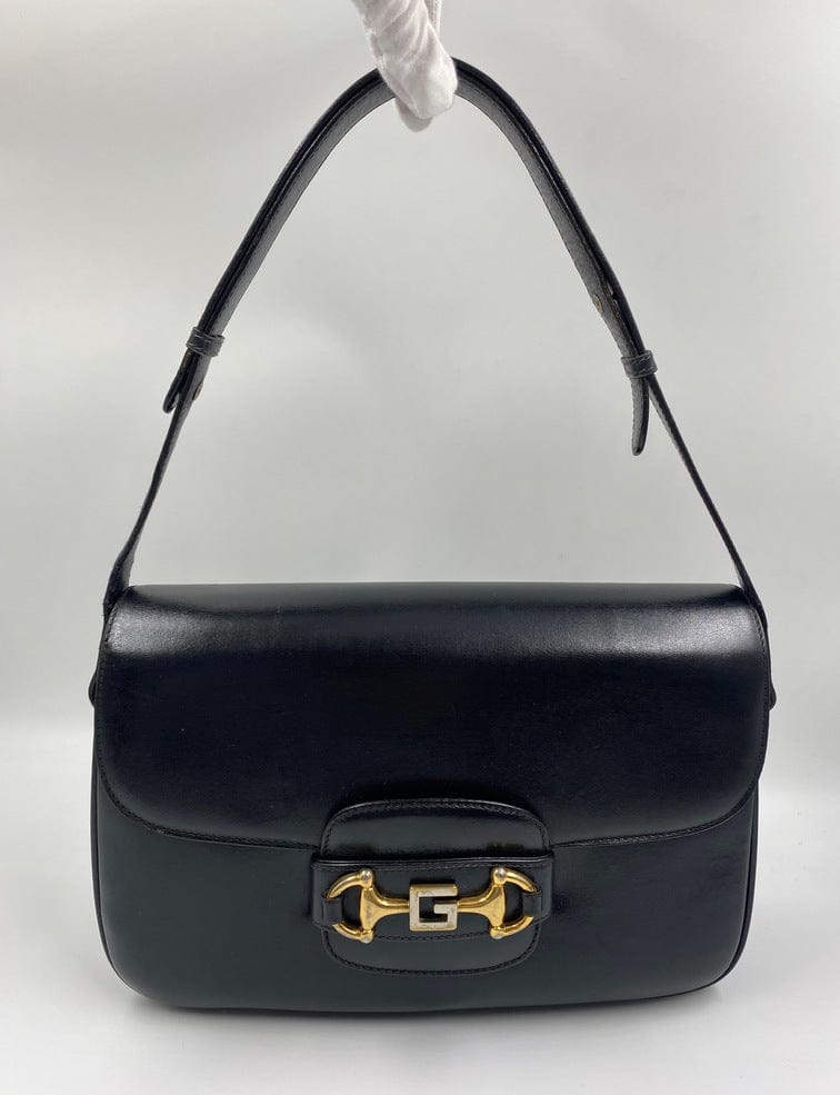 Vintage Gucci Horsebit Flap Shoulder Bag in GG Canvas + Leather, Backroom  Clothing