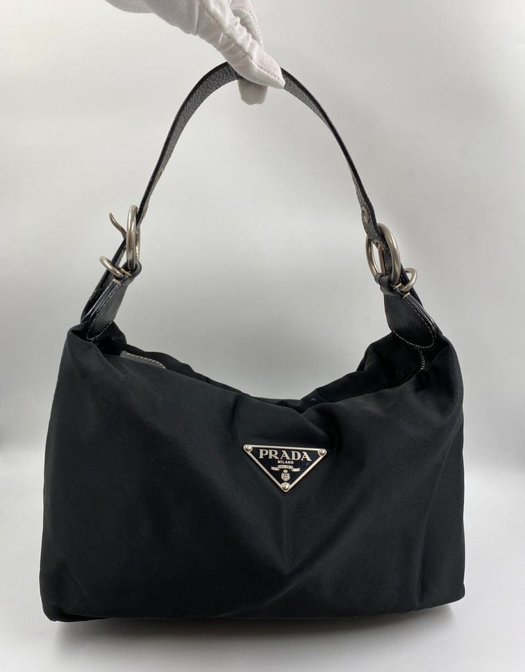 Prada White Nylon Heart Shoulder Bag - ShopperBoard