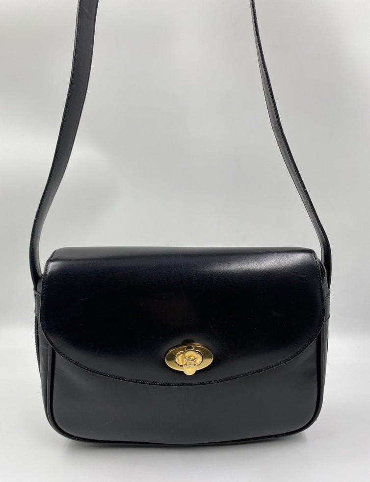 Vintage Celine Box Crossbody Bag - Black – The Hosta