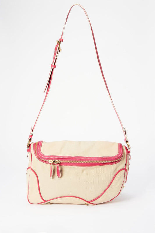 Celine Vintage Barrel Bag Embossed Suede Medium (SHG-Y8CjZx) – LuxeDH