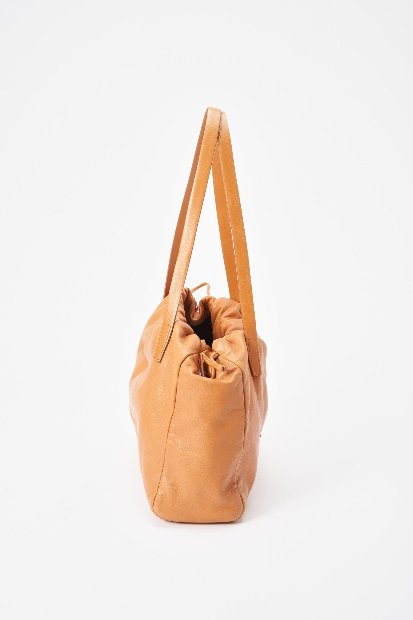 Loewe - Authenticated Anagram Handbag - Leather Camel Plain for Women, Never Worn