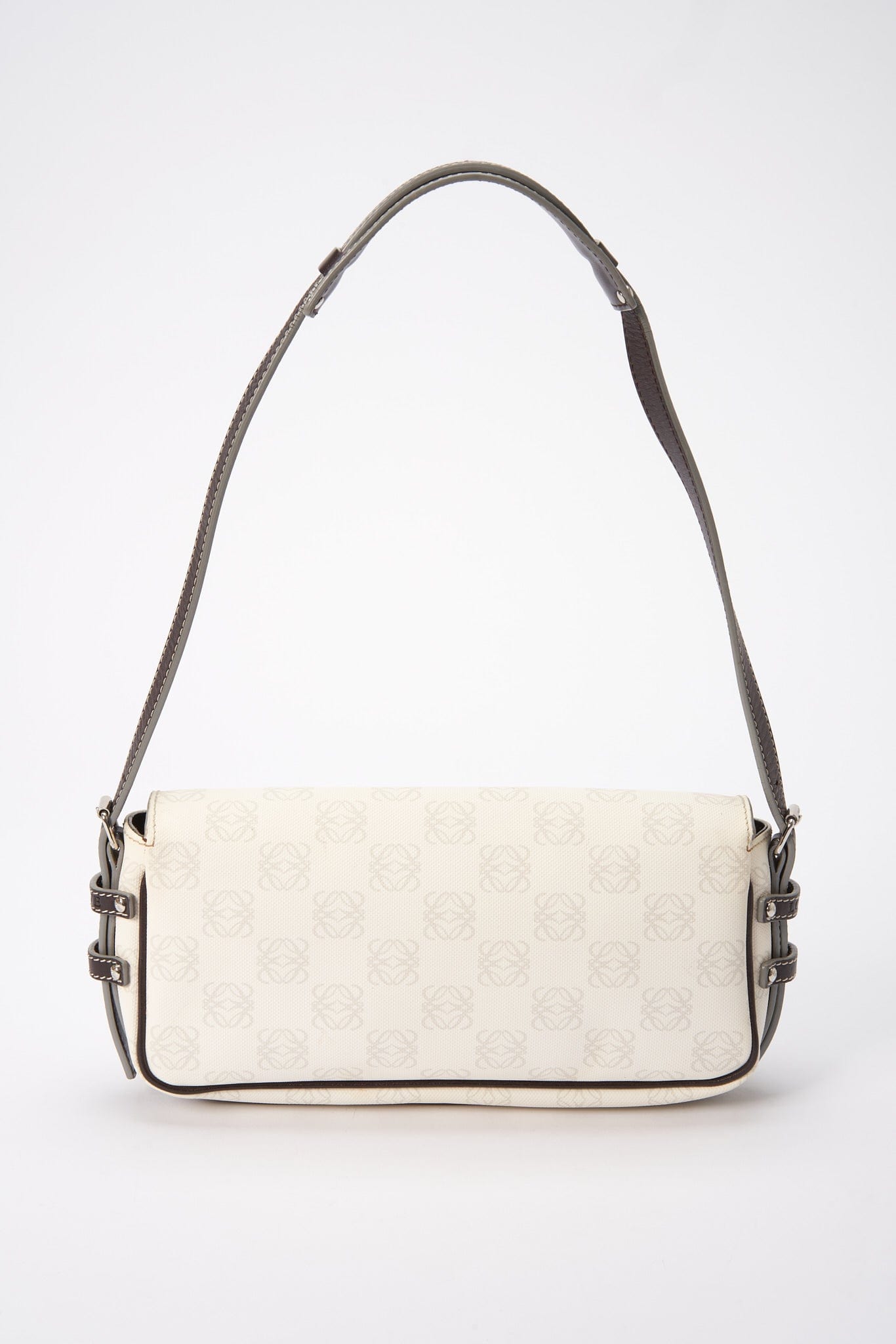 Vintage Loewe Anagram Shoulder Bag - White – The Hosta