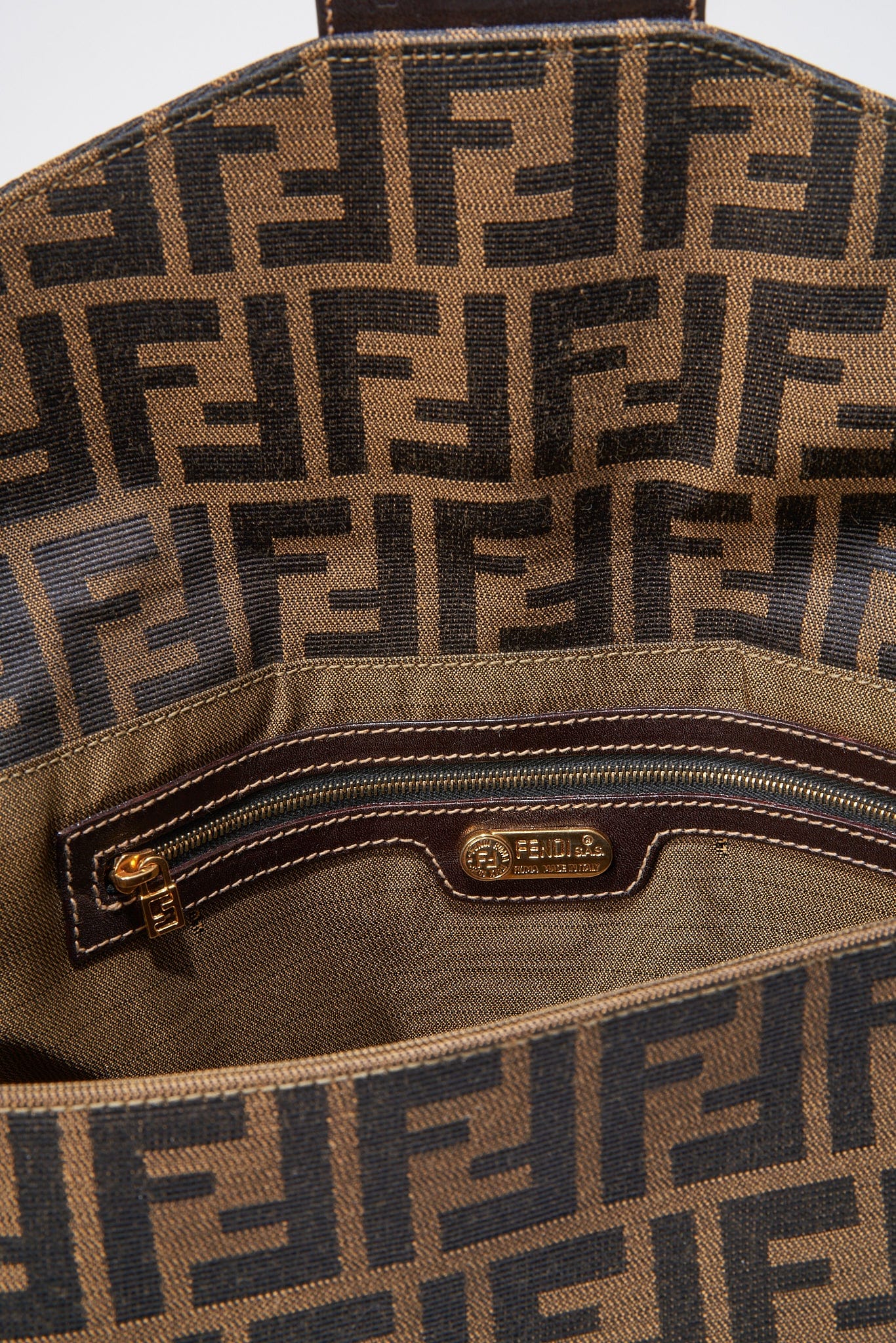 Fendi Pre-owned Zucca Monogram Crossbody Bag