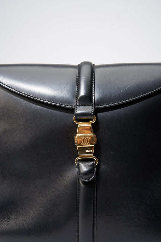 Celine Vintage Barrel Bag Embossed Suede Medium (SHG-Y8CjZx) – LuxeDH