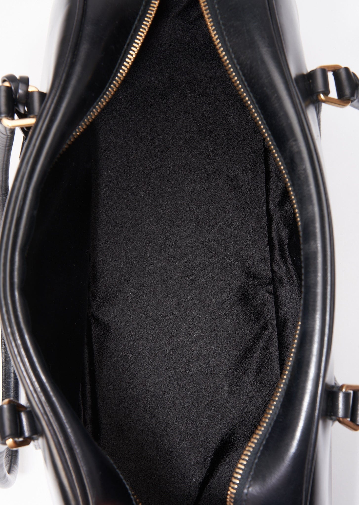 A vintage 90's Prada Black Leather Shoulder Bag