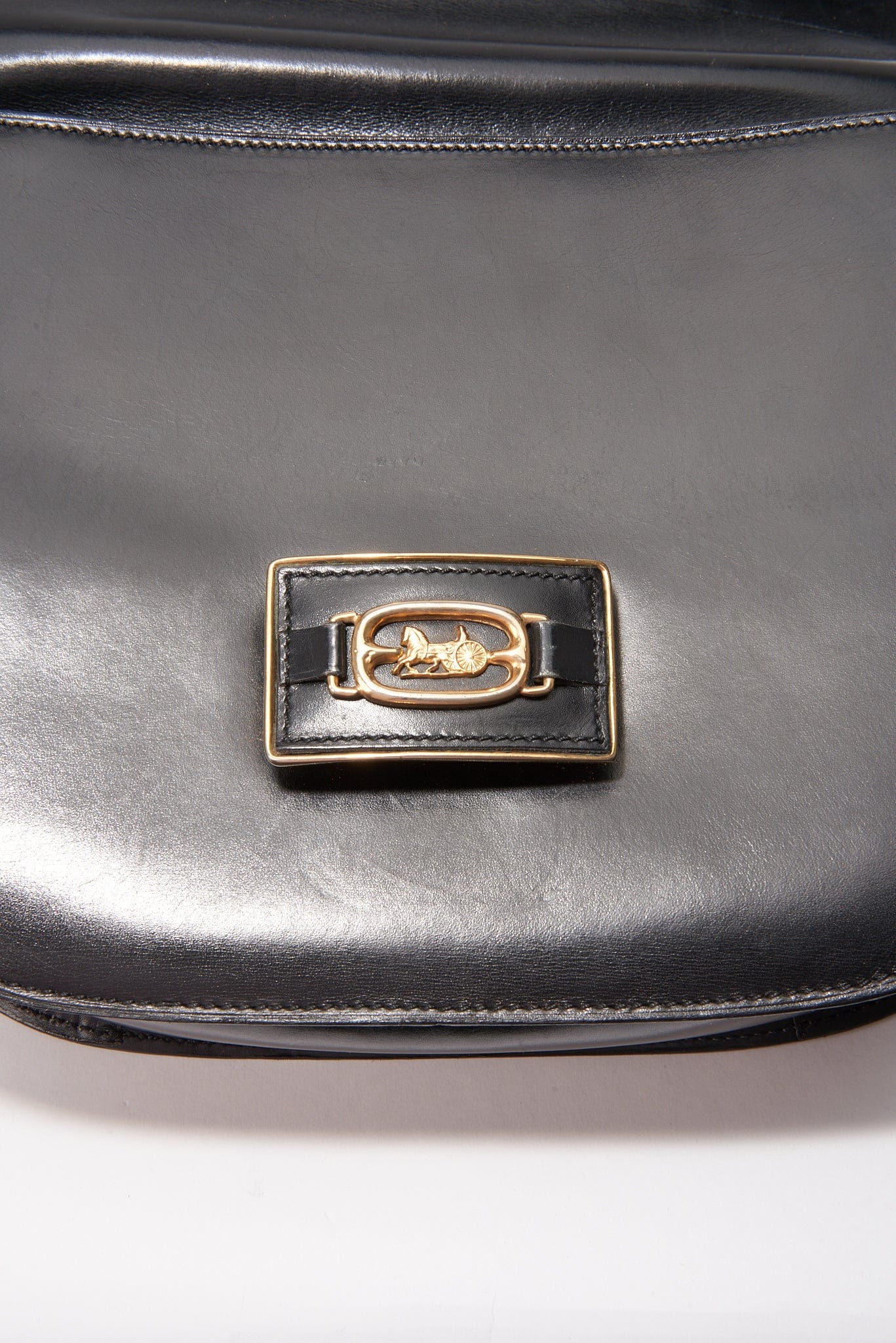 Vintage Celine Sulky Box Bag - Black Leather