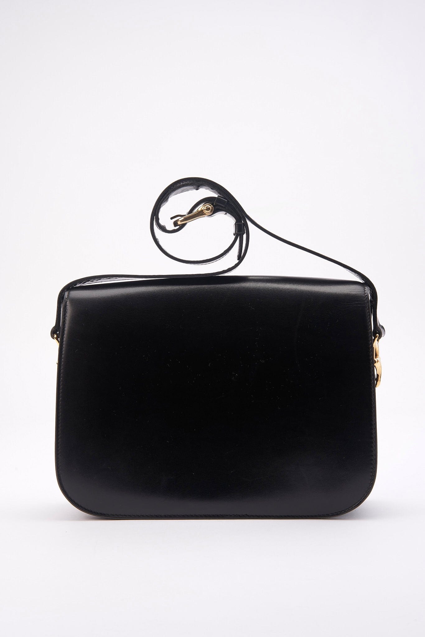 Shop CELINE Trio Bag Plain Leather Logo Outlet Shoulder Bags by DaisyBee |  BUYMA