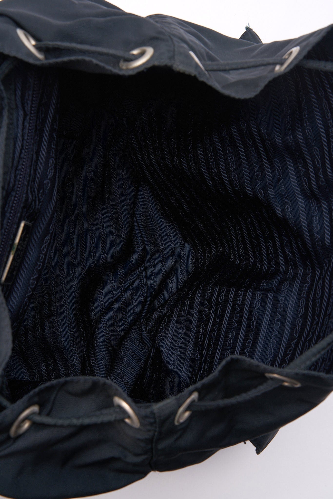 Prada Nylon Backpack Navy The Hosta