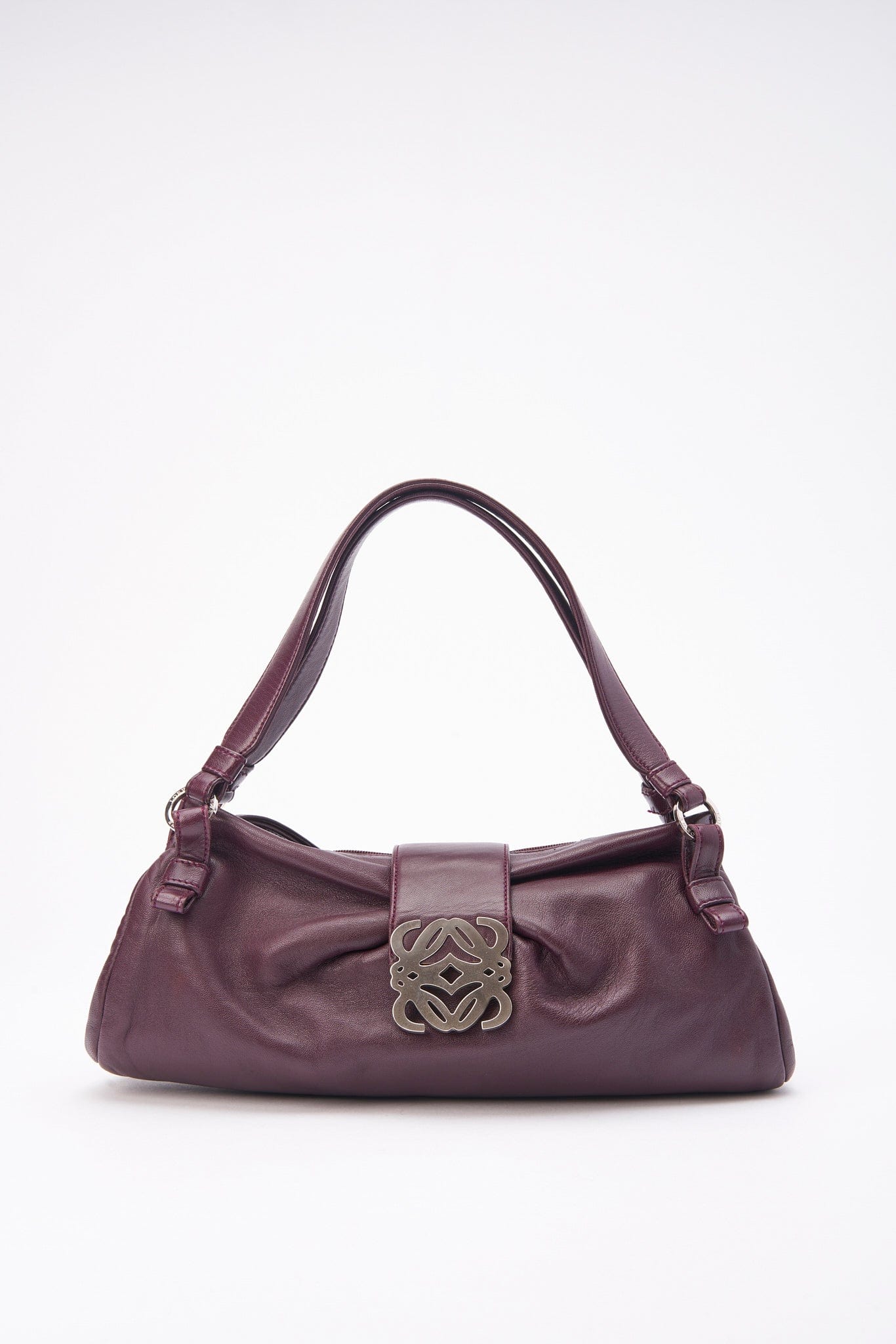 Vintage Loewe Burgundy Bag with Anagram Hardware