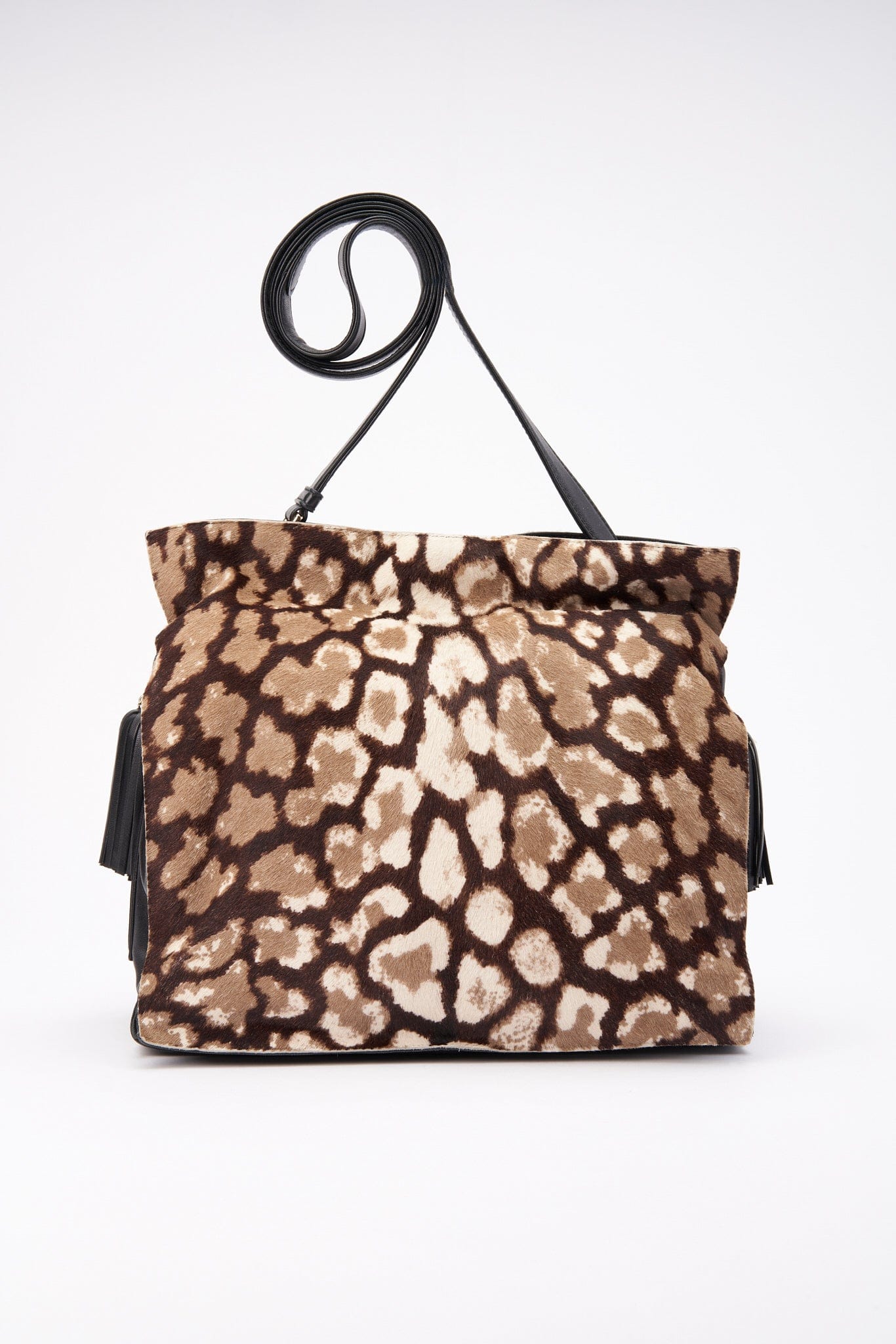 Loewe Flamenco in a Leopard Printed Calf Hair