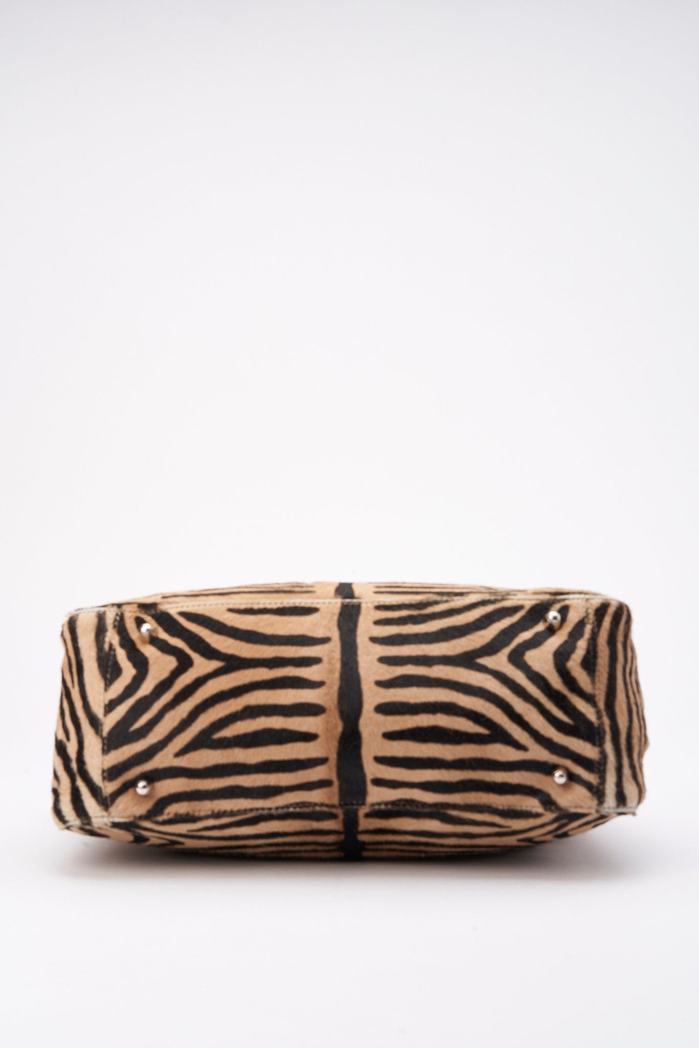 Fendi Vintage tote in Beige Zebra Print Calf Hair