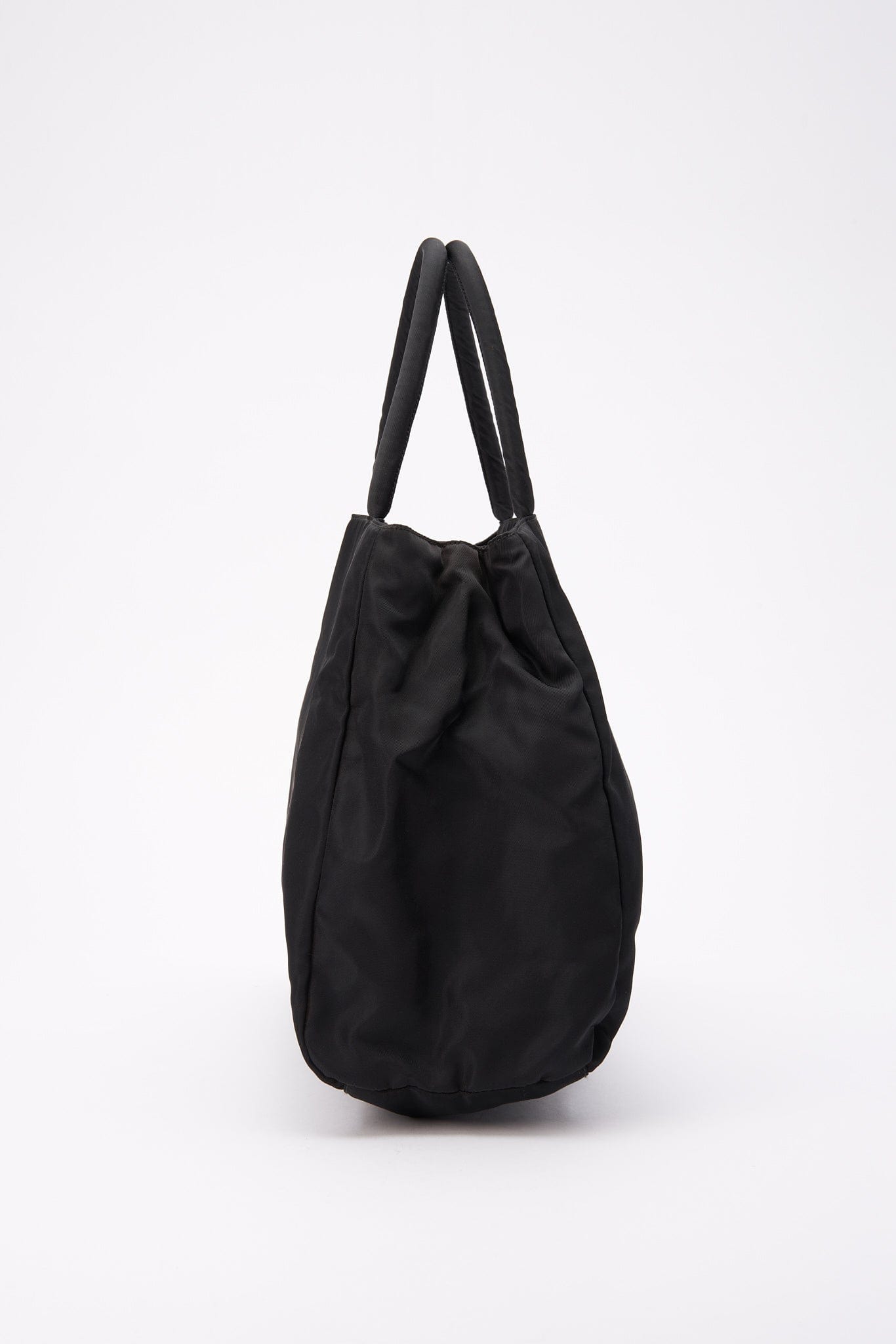 Vintage Prada Black Nylon Tote Bag