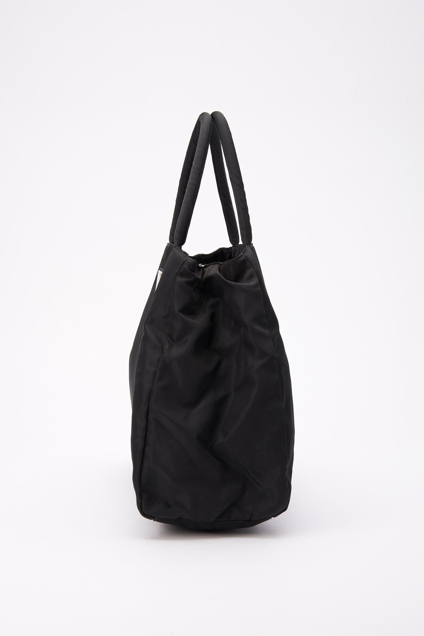 Vintage Prada Black Nylon Tote Bag