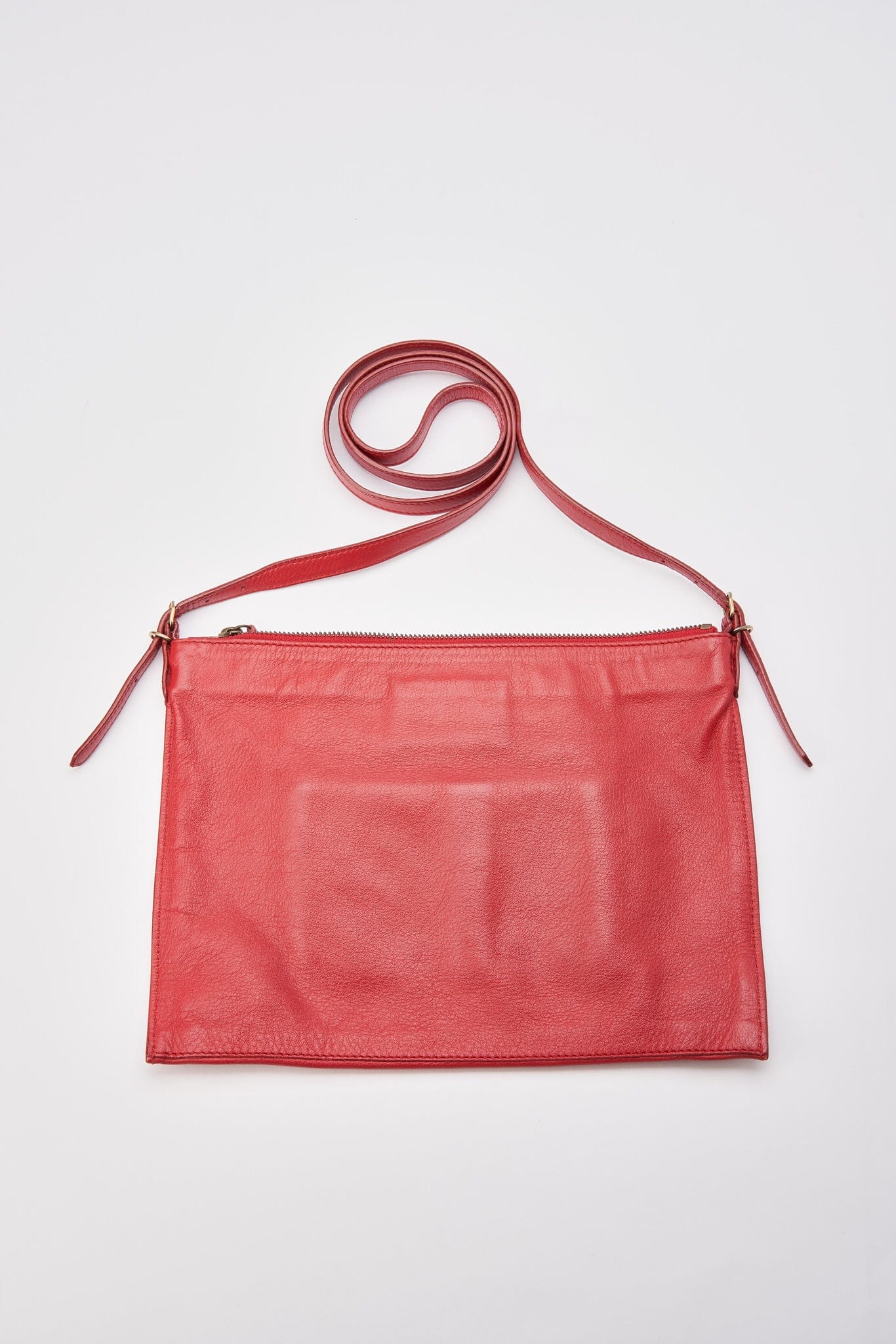 Balenciaga Red Leather City Crossbody Bag