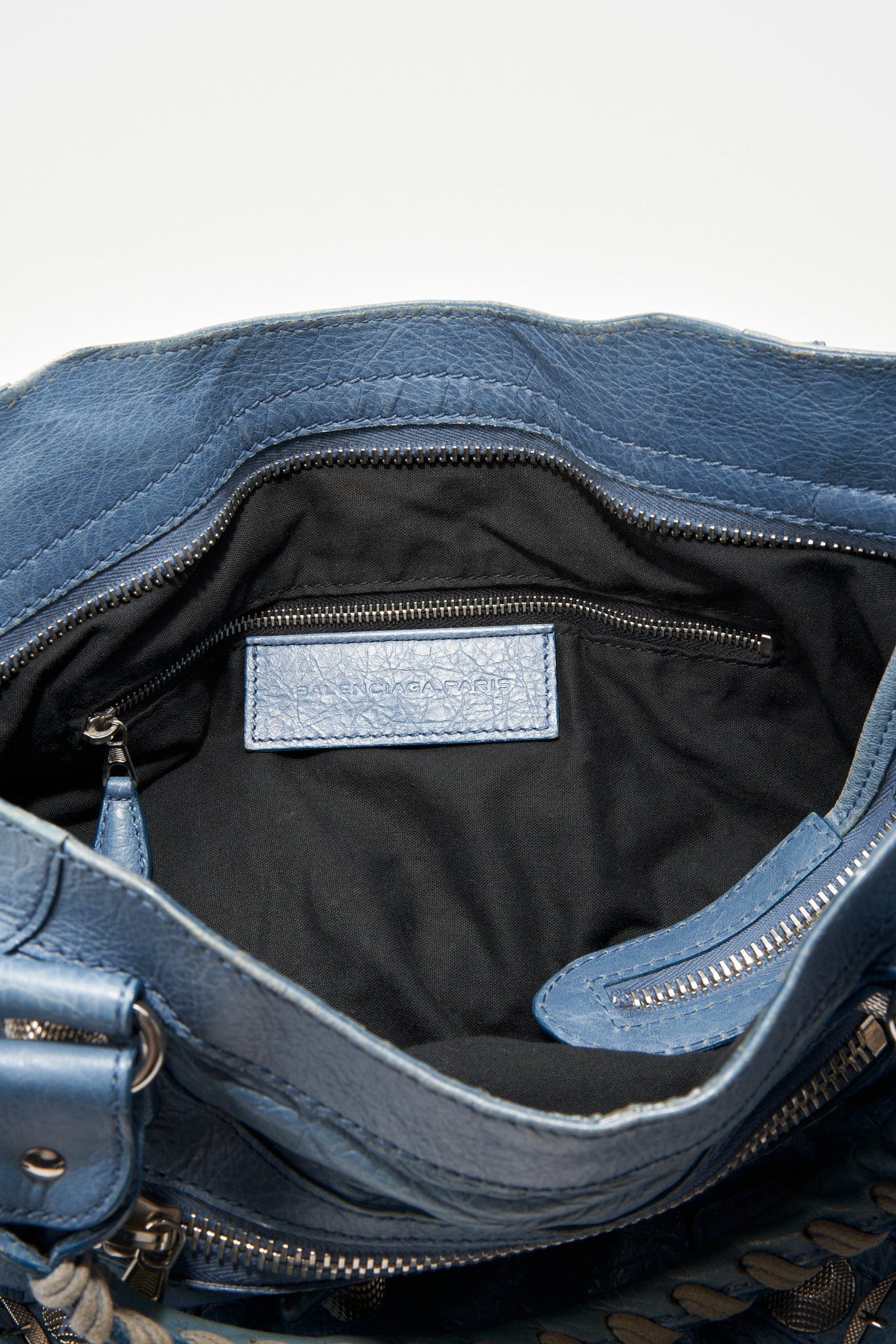 Balenciaga Blue Leather Part-Time City Bag