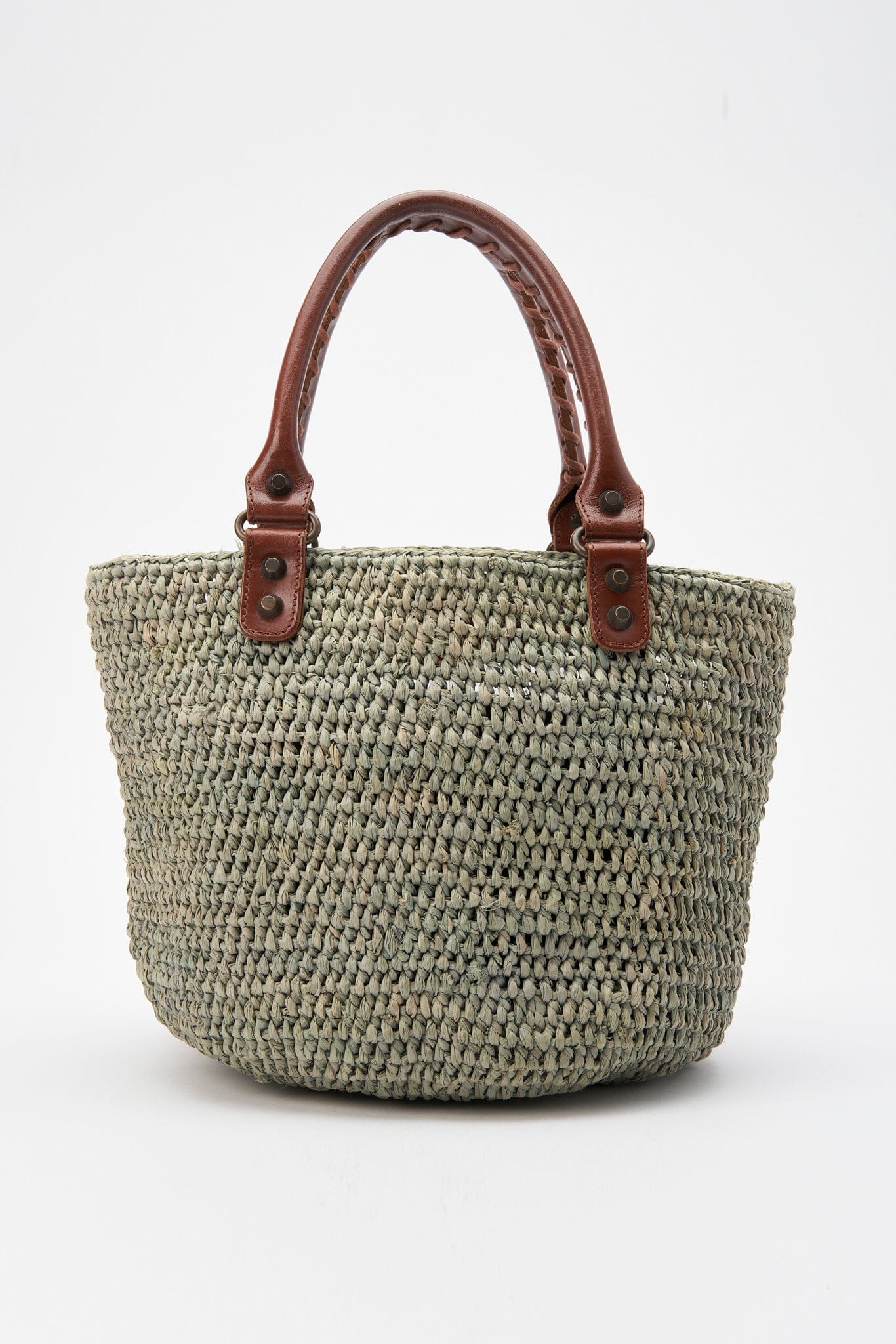 Balenciaga Raffia City Basket Bag