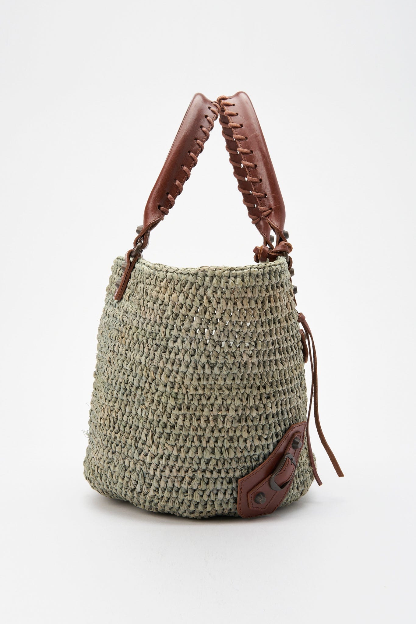 Balenciaga Raffia City Basket Bag