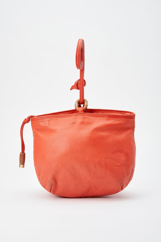 Vintage Loewe Orange Leather Crossbody Bag