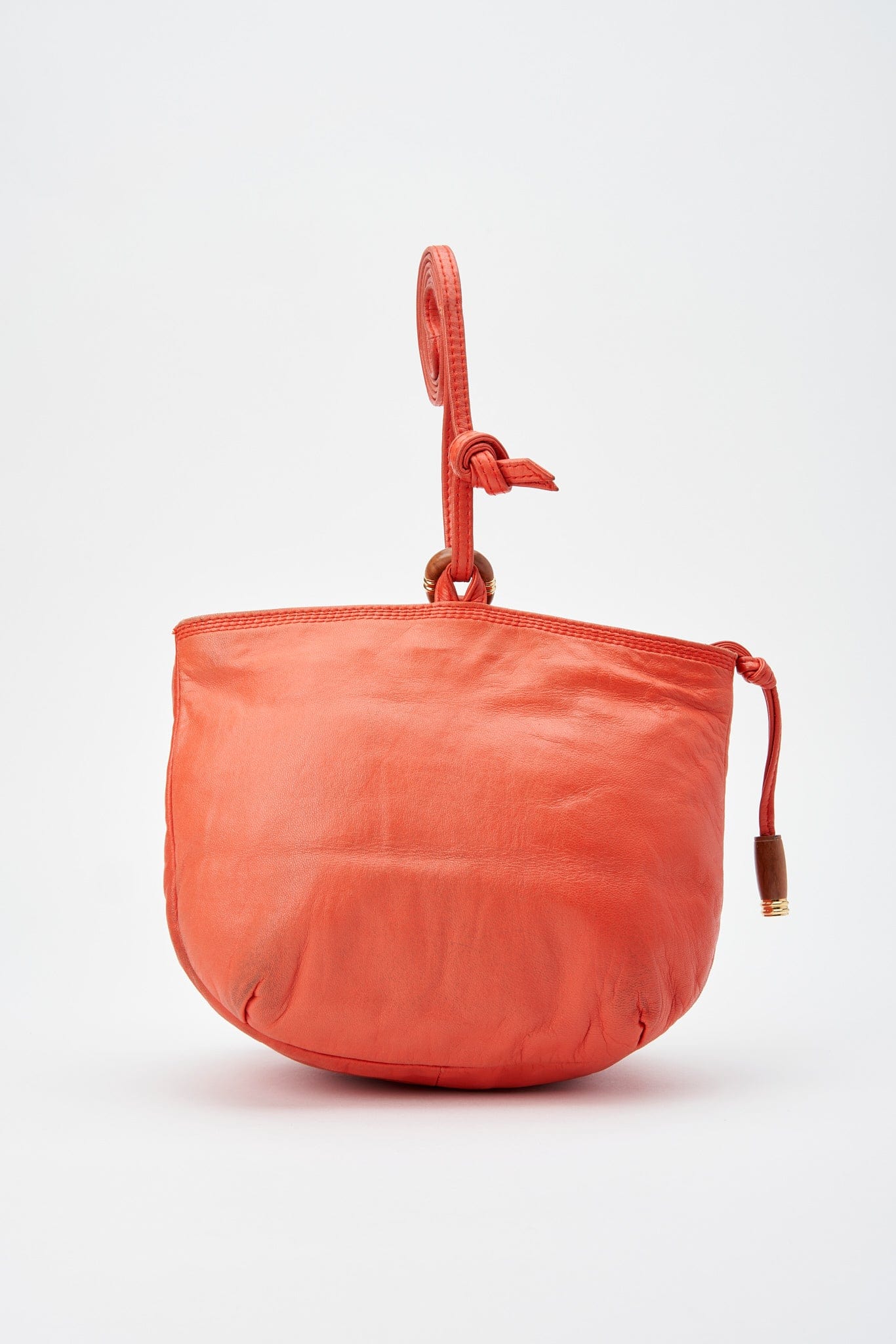 Vintage Loewe Orange Leather Crossbody Bag