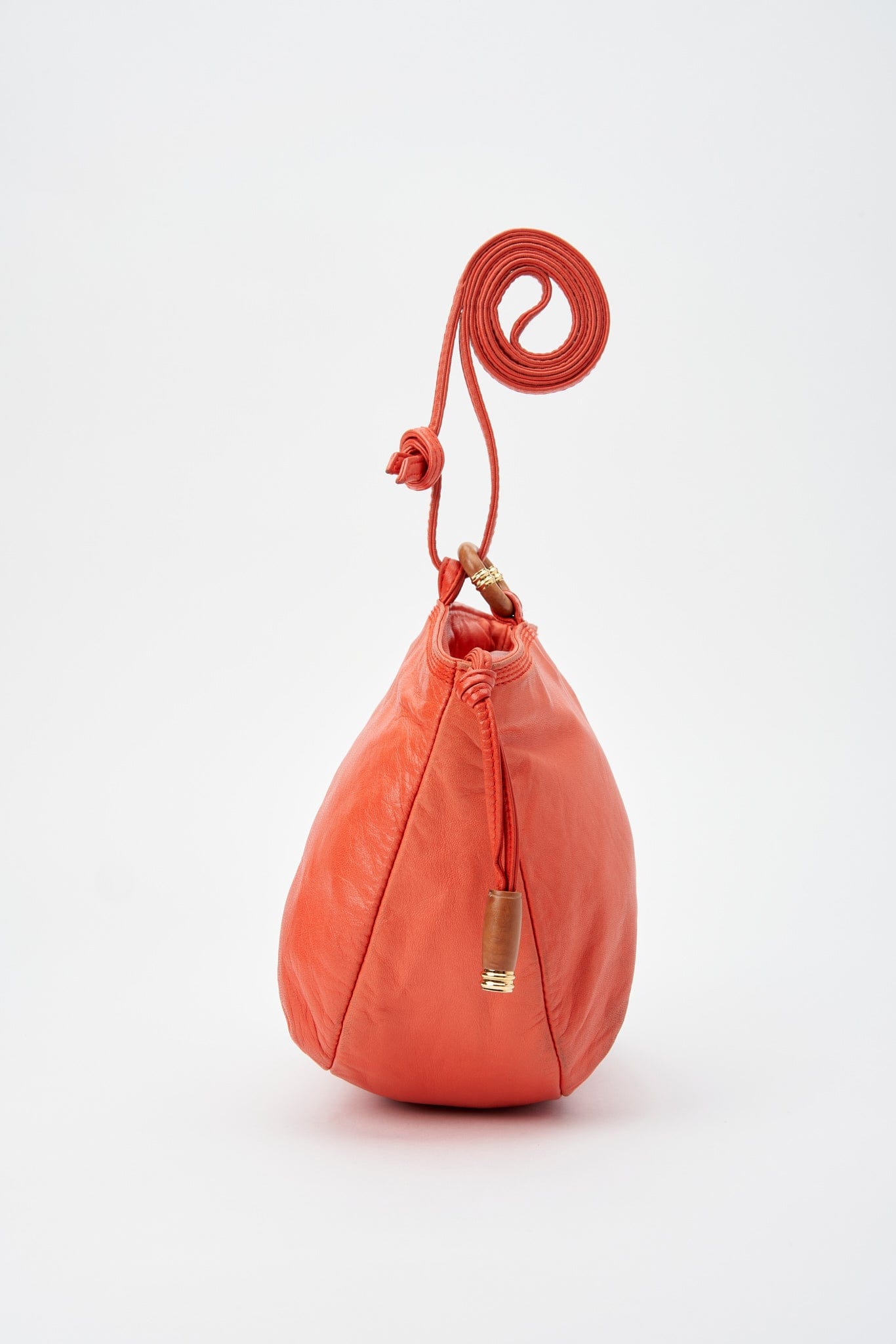 Vintage Loewe Orange Leather Crossbody Bag