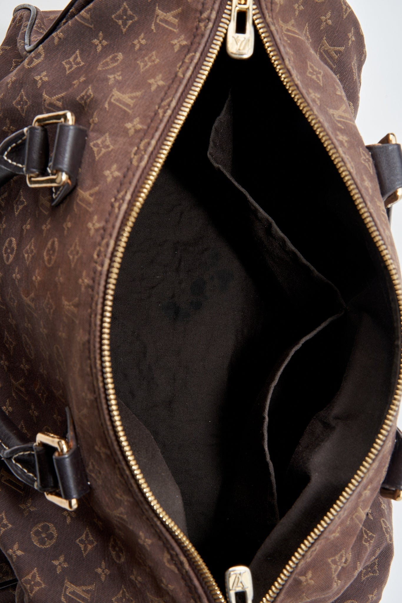 Louis Vuitton Brown Mini Lin Speedy 30 Ebene