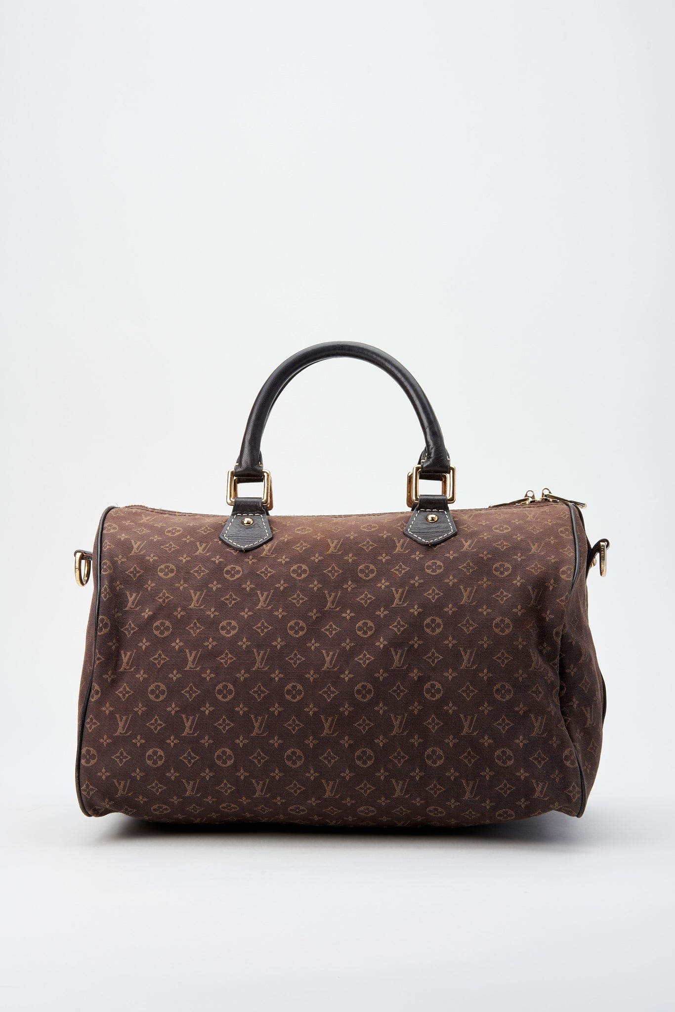 Louis Vuitton Brown Mini Lin Speedy 30 Ebene