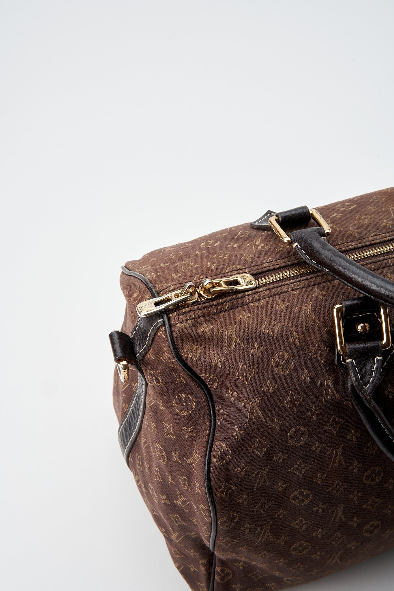 Louis Vuitton Brown Mini Lin Speedy 30 Ebene