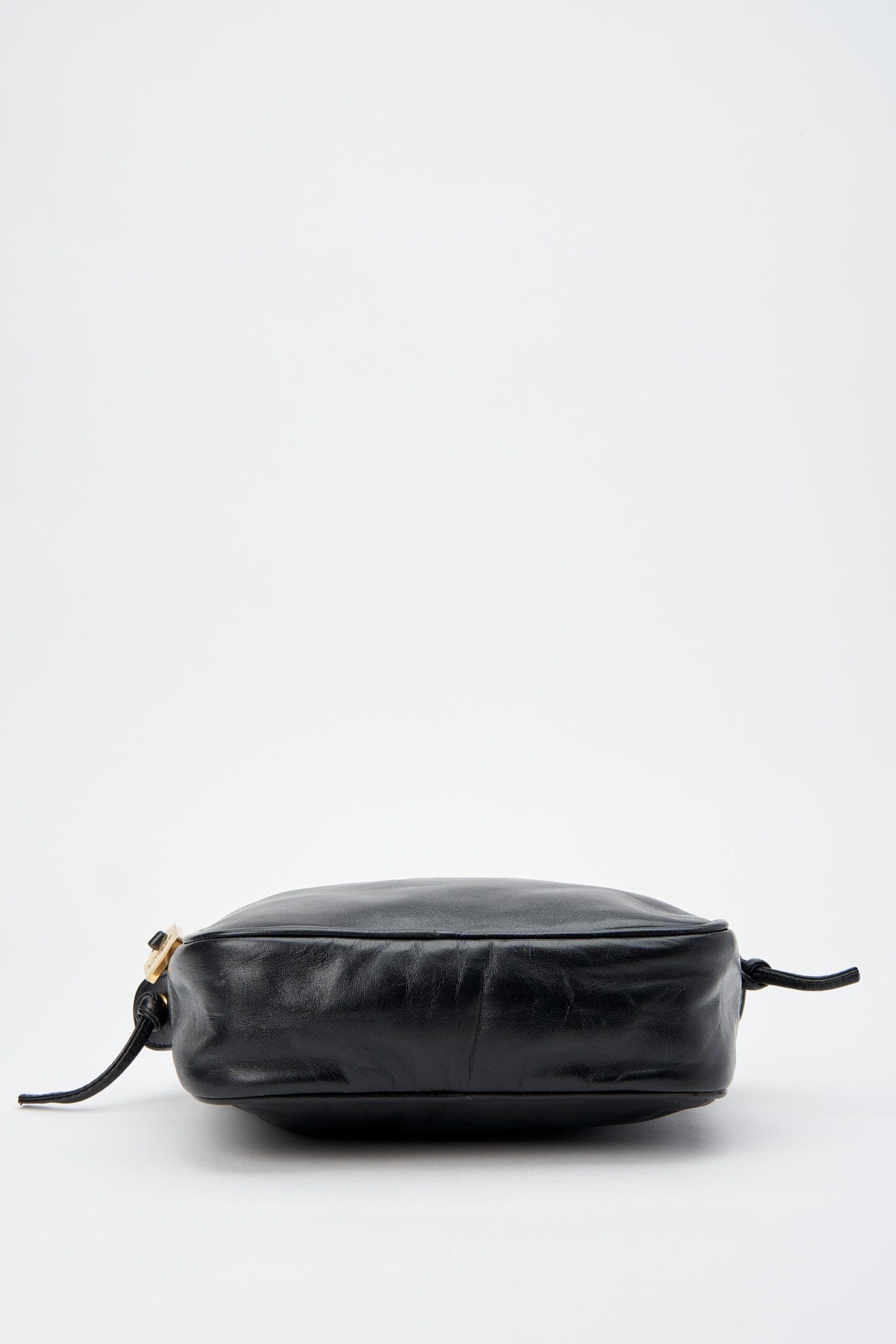 Vintage Loewe Black Leather Crossbody Bag