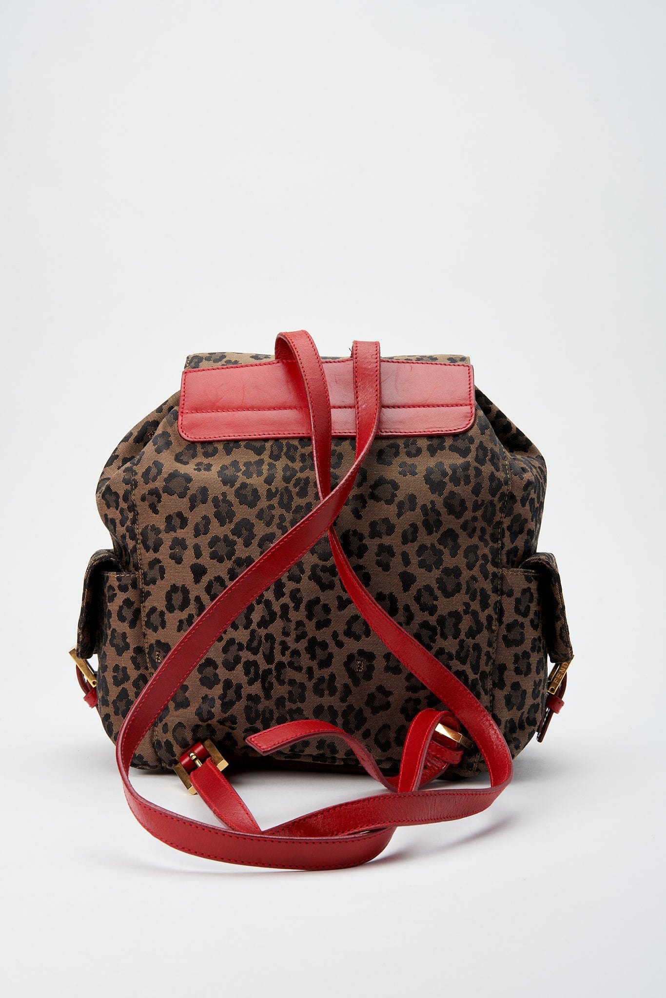 Vintage Fendi Leopard Print Backpack