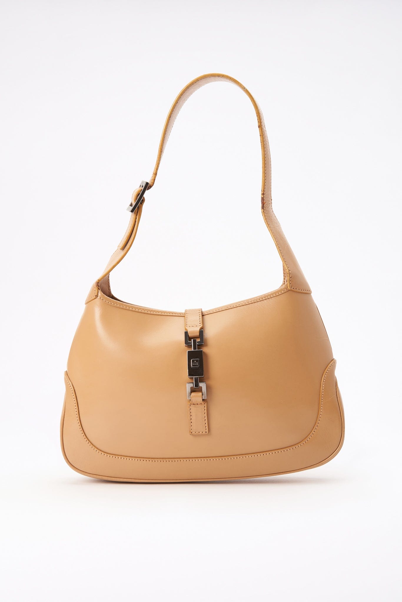 Vintage Gucci Jackie Bag Beige Leather