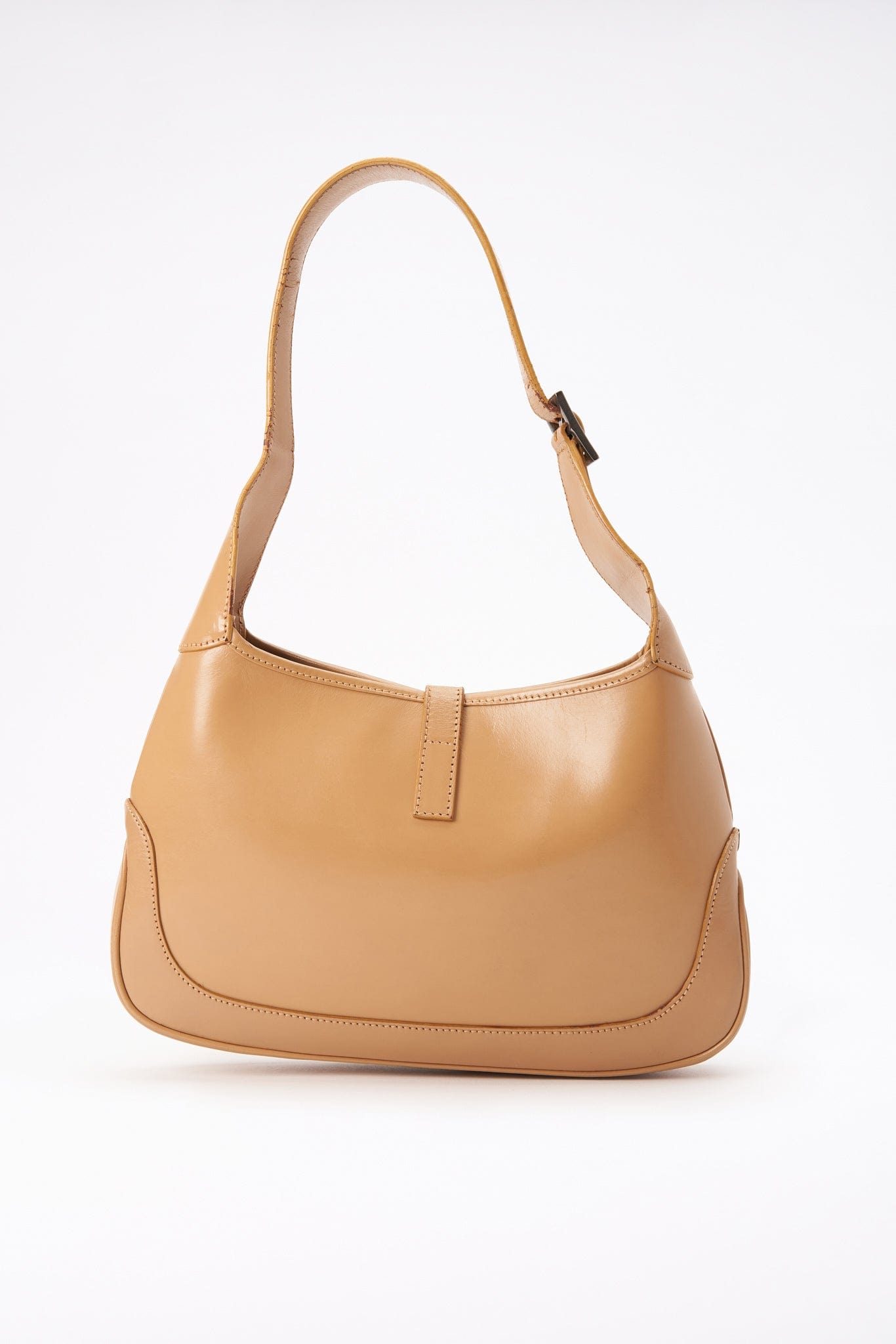 Vintage Gucci Jackie Bag Beige Leather