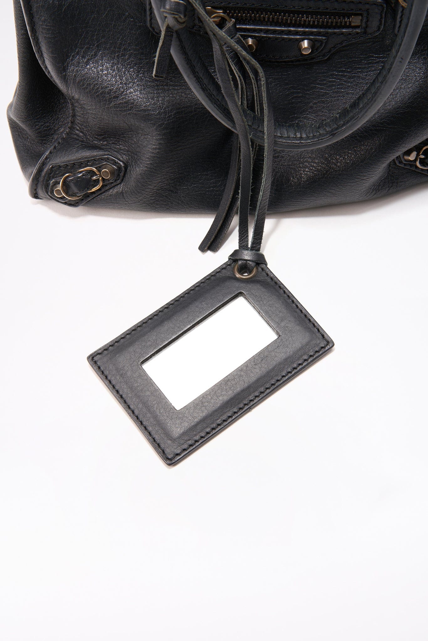 Balenciaga Black Leather City Crossbody Bag