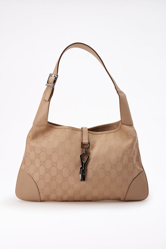 Bolsa Gucci Jackie Vintage - lienzo de beige GG