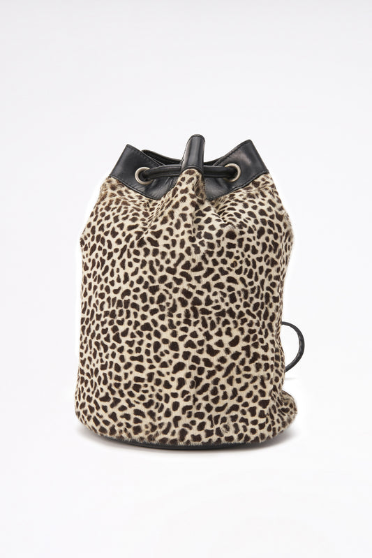 Vintage Celine Animal Print Bucket Bag