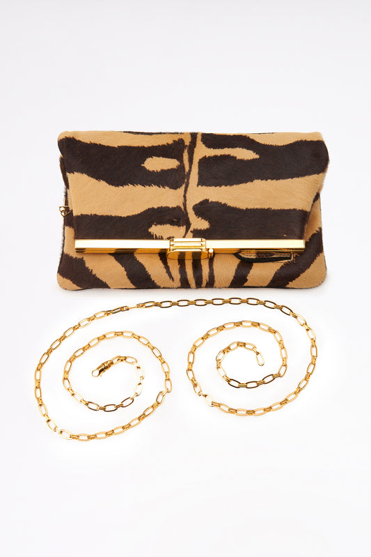 Vintage Bienen Davis Leopard Print Party Bag