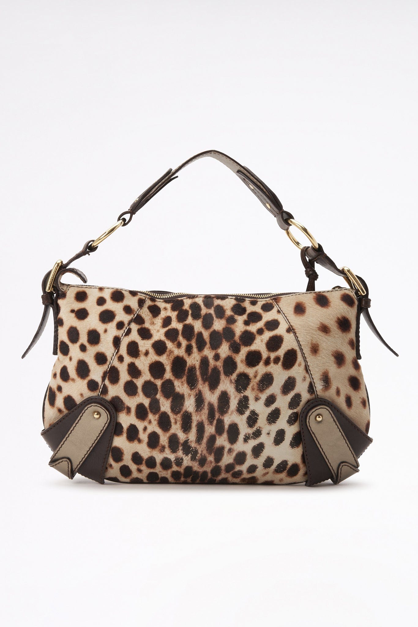 Vintage Dolce & Gabbana Leopard Print Shoulder Bag