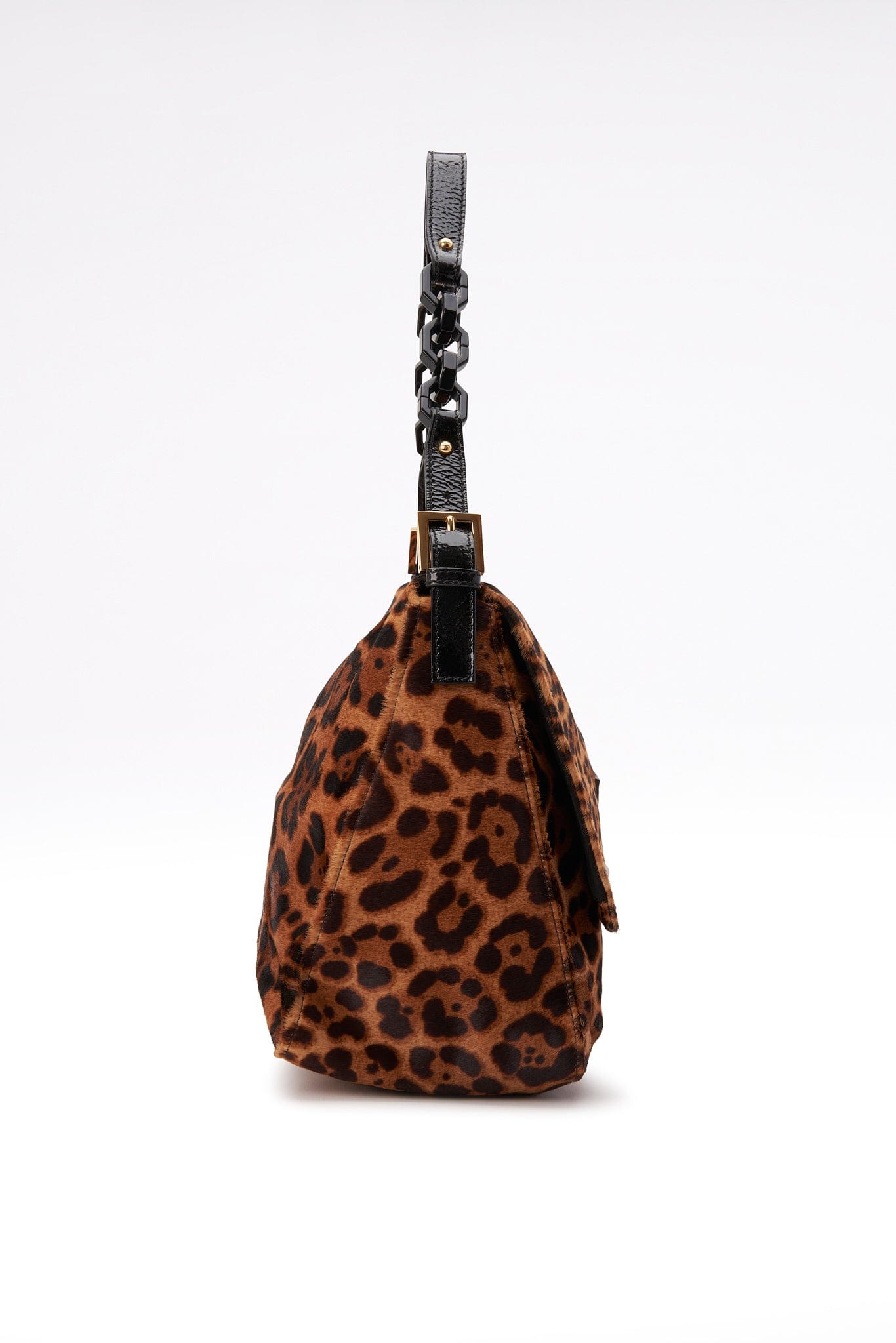 Fendi Vintage Mamma Baguette in Leopard Print Calf Hair