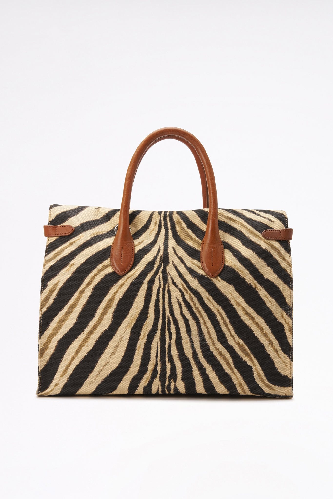 Vintage Ralph Lauren Canvas Zebra Printed Tote