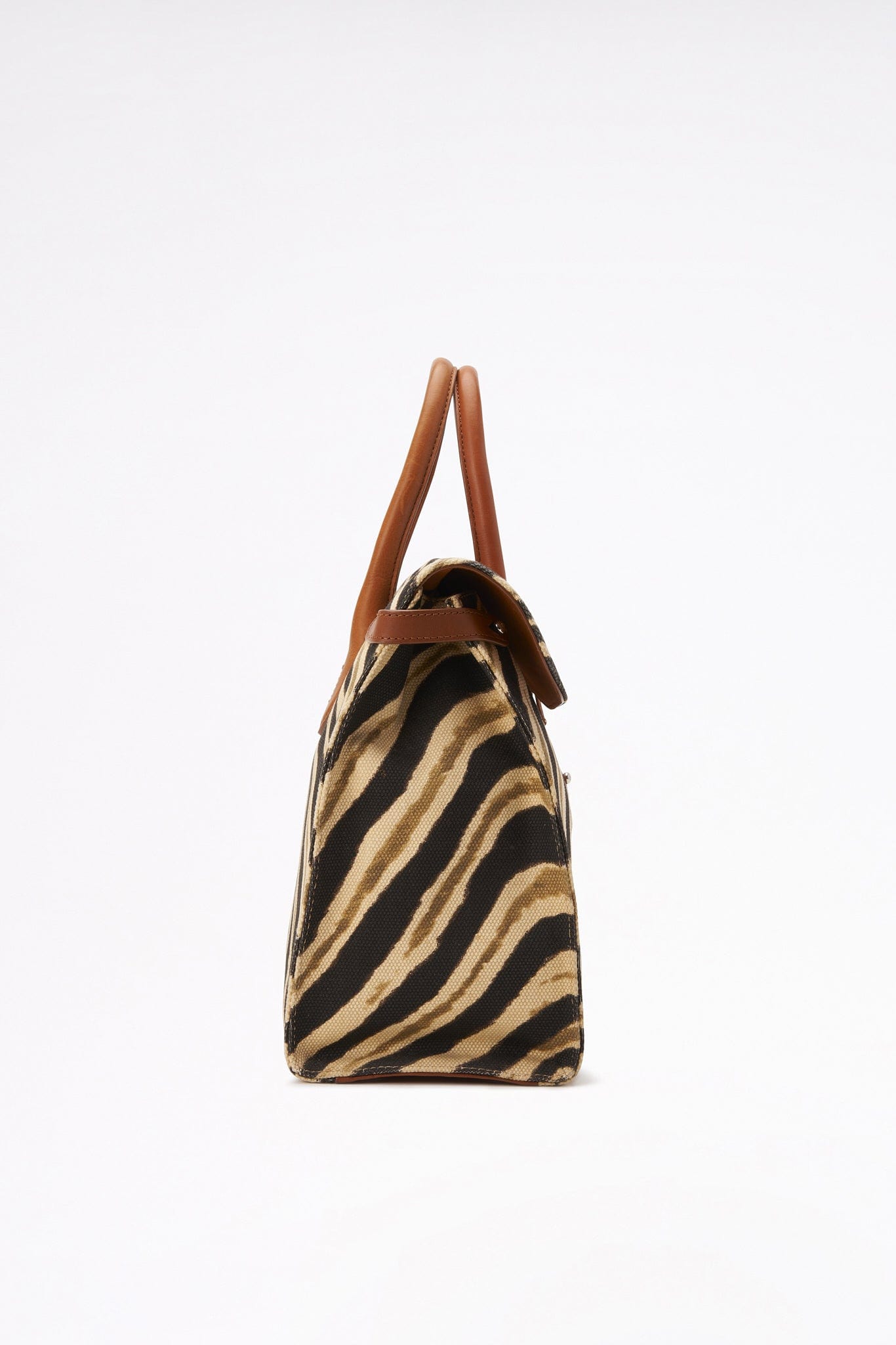 Vintage Ralph Lauren Canvas Zebra Printed Tote