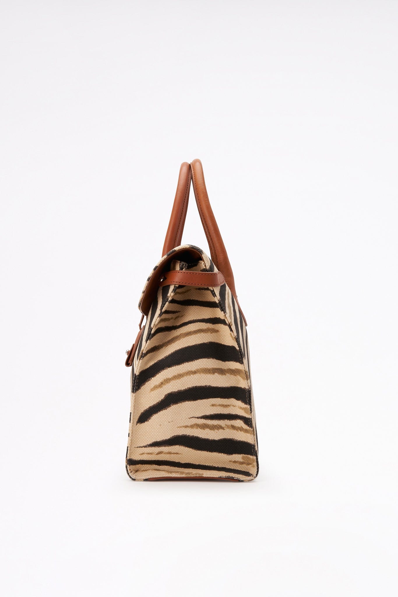 Vintage Ralph Lauren Canvas Zebra Printed Tote