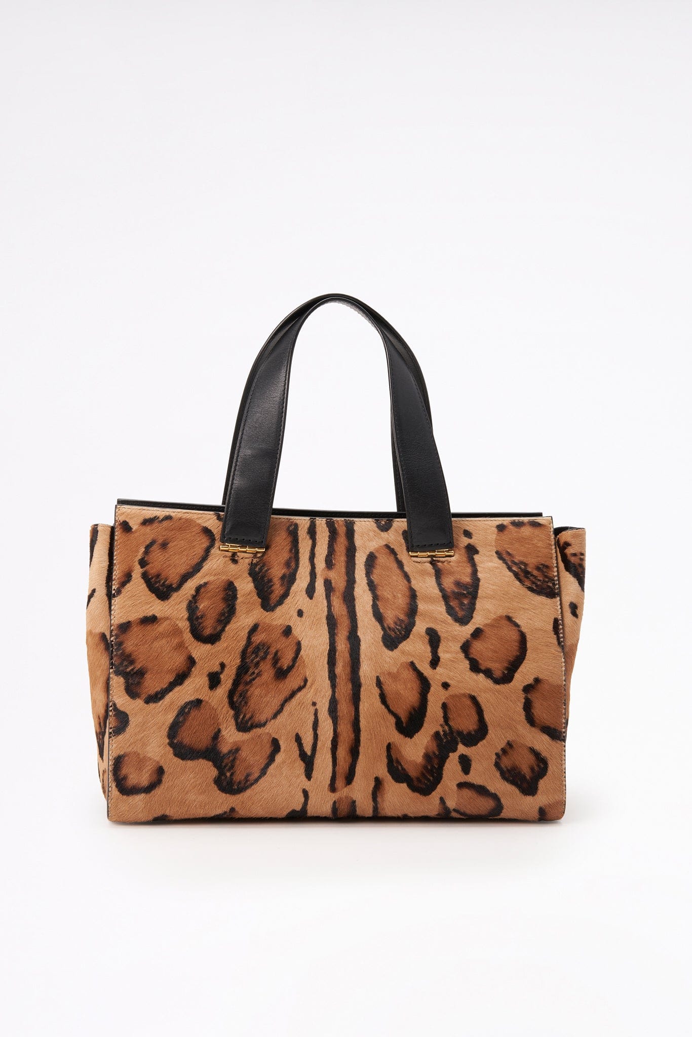 Vintage Giorgio Armani Leopard Printed Calf Hair Bag