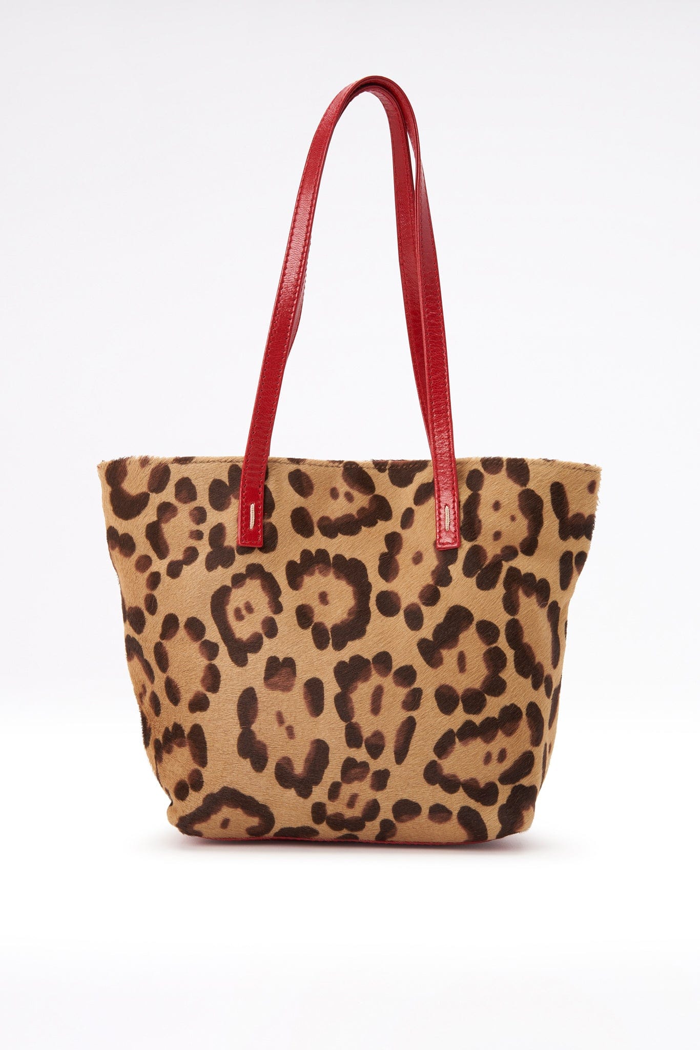 Vintage Valentino Leopard Printed Calf Hair Bag