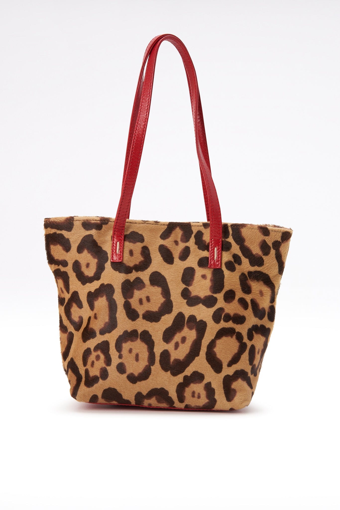 Vintage Valentino Leopard Printed Calf Hair Bag